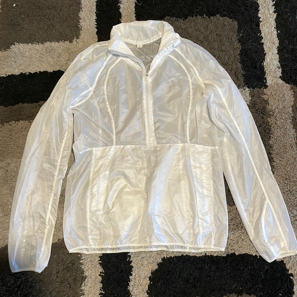 Lululemon White Rain Jacket